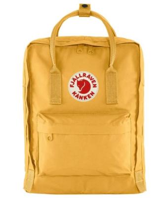 fjallraven mini backpack canada Kanken Black The reflective logo enhances visibility in low Knken Rainbow Mini Warm Yellow-Rainbow