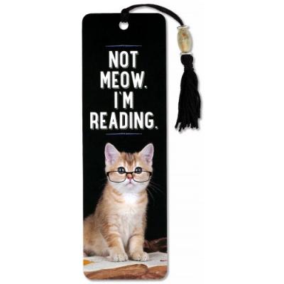 Bookmark Beaded Not Meow I'm Reading